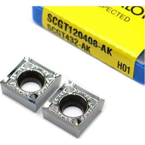 10PCS SCGT 432 milling inert SCGT120408-AK H01 CNC machine tool for aluminum