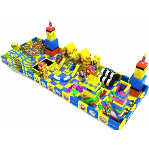 Customize big kids DIY EPP bricks building playground movable environmentally baby EPP blocks mall play area YLW-EPP0330