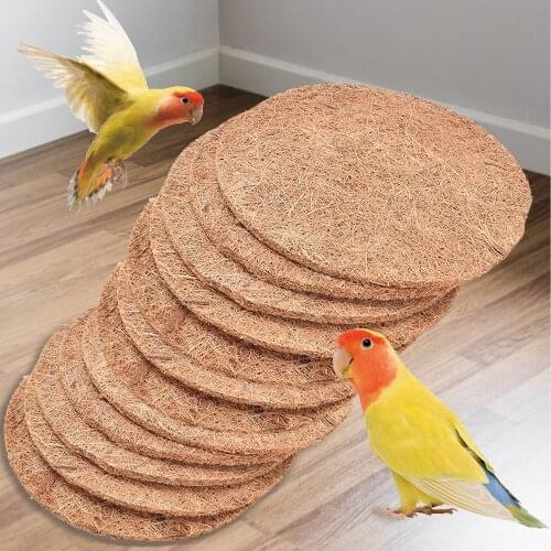 2021 30cm/20cm Bird Nesting Pads Bird Mat Coconut Fiber Bedding Pigeon Pigeon Breeding Eggs Mat Bird Basin Bird Egg Mats