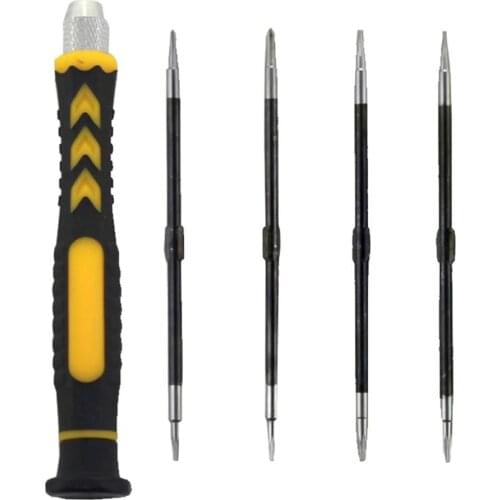 5 in 1 Screwdriver Set Pentalobe Screwdriver Bits Handle 8801A/8801B Home Hand Repair Tools Multi-Function Precision Screw