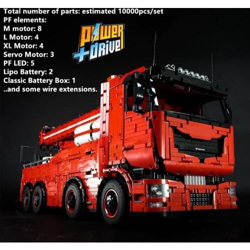 2019 New MOC RC Motor Power Functions Tow Truck MKII Fit LeGINGlys Technic MOC-29848 Kits Building Blocks Bricks Diy Toy Gift