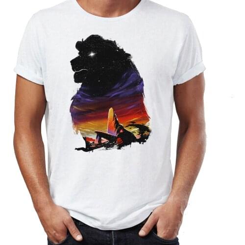 Casual Mens t-shirt Scar King I'm Surrounded By Idiots Awesome Artwork Printed Tshirt Unisex Tees Tops Harajuku Streetwear