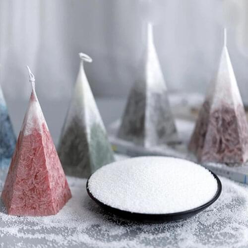 Diamond Shape Handmade Candle Mold Reusable Cone Clear Silicone Scented Candle Resin Making Model Diy Ornaments Night Light