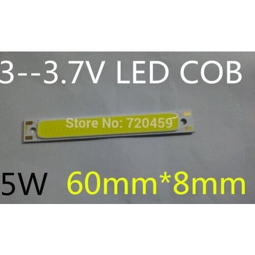 Led cob moduls 3W 3V cob module slitless plate bright led lighting 3v surface light source rectangle 3v lithium battery lights