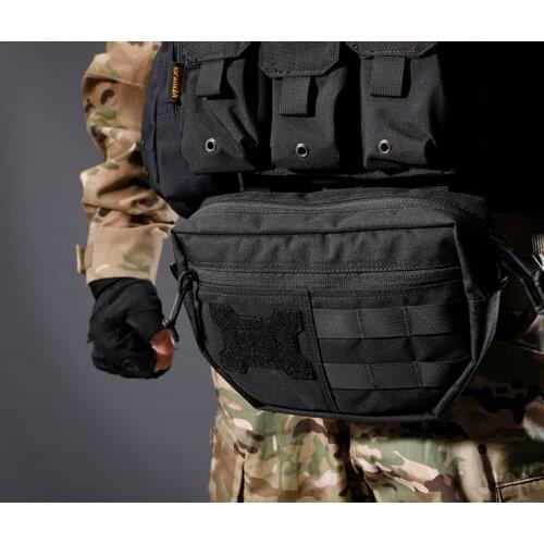 Tactical Belly Pack Molle Sub Pack Belly Expansion Pack Vest Accessories Pack Outdoor Fan Equipment