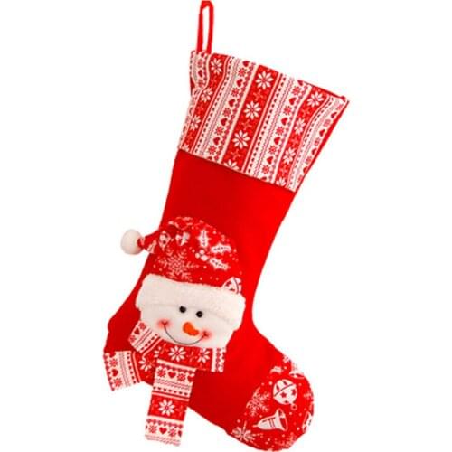 High Quality Small Snowman Santa Hanging Pendants Souvenir Bags Christmas Decorations Christmas Stocking