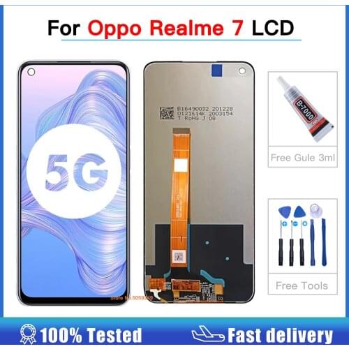 High quality 6.5 inch For Oppo Realme 7 LCD 5G Global RMX2111 Display with Touch Screen Digitizer Assembly Replacement lcd
