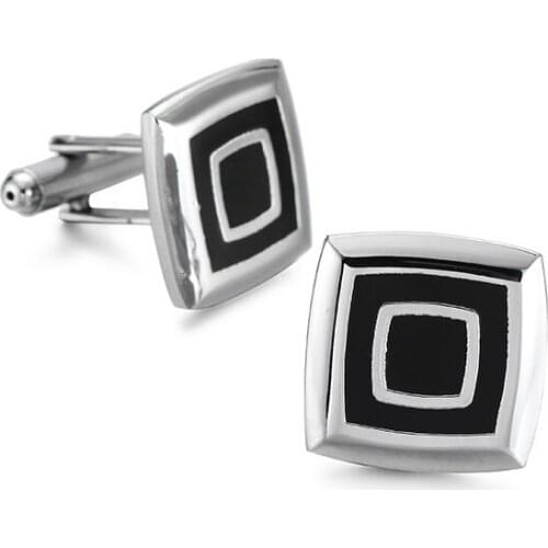 XKZM High-grade square Cufflinks mens business shirt clothing accessories 1 double Wedding gifts for men