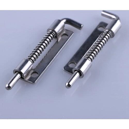 1Pc Hot Selling 9 Cm Long Silver Stainless Steel Latch, Sliding Lock, Bolt, Stud, Door Safety Lock