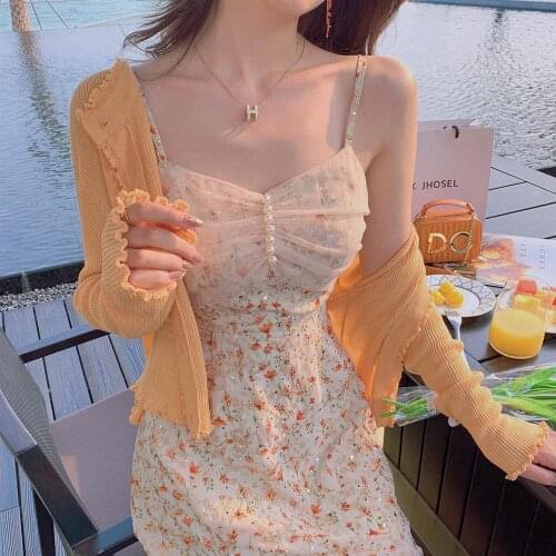 Dresses for Women 2021 Mesh Splicing Sling Female Summer Vestido De Mujer Femme Robe