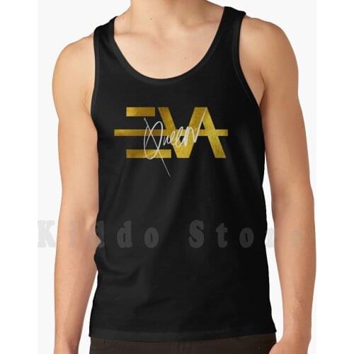 Eva Queen Logo Gold Tank Tops Vest Sleeveless Eva Queen Eva Queen Kitoko We Fleek Bramsito Aya Aya Nakamura Alibi Jazz
