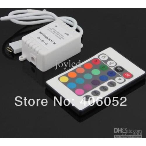 10set/lot Wholesale LED 24 Keys Rgb Controller 12v Remote Control 5050/3528 Rgb Led Light Strip
