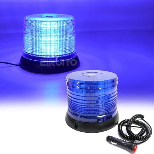 12V 24V 40 LED Car Truck Police Emergency Warning Flash Strobe Rotating Beacon Tractor Light Signal Lamp Red Blue Yellow