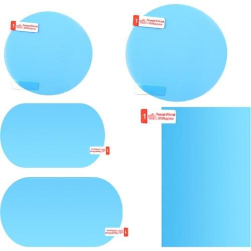 2pcs Car And Anti-Fog Rain-Proof Film Rearview Mirror Waterproof Side Window Glass Film Auto Clear Sticker