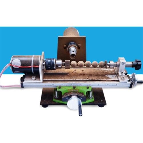 220V Small Lathe machine Home Diy Wooden Beads Jade Grinders Buddha Beads Drilling Hole Punch Spin Mini machining Punch Tools