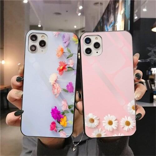 Flower girl Phone Case Tempered Glass For iPhone 12 pro max mini 11 Pro XR XS MAX 8 X 7 6S 6 Plus SE 2020 case