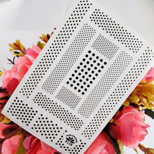 Black Dots Circle 3D Art Stickers for Manicure Nail Decoraciones Sticker Self Adhesive Design Sliders foil on Nails