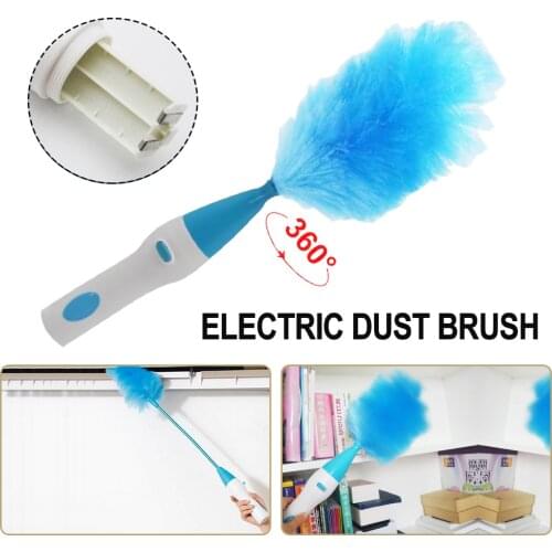 Electric Feather Duster Adjustable Bookshelf Window Cleaning Brush As Household Clean Helper Automatic Dust Brush Duster