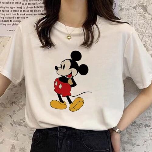 Graphic Tshirts Disney Kawaii Clothes Anime Plus Size Women Clothing Summer Harajuku Mickey Mouse Korean Fashion T Shirt