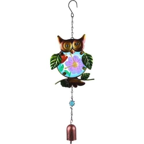Wind Chime Ladybug Butterfly Owl Wind-Bell Garden Decoration Home Patio Porch Yard Lawn Balcony Decor Holiday Gift 30pcs/Lot