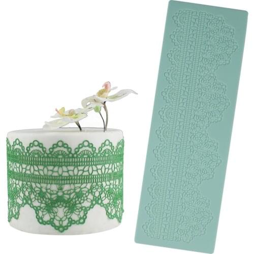 Lace Mat Exquisite Floral Silicone Fondant Chocolate Resin Sugarcraft Mold For Pastry Cup Cake Decorating