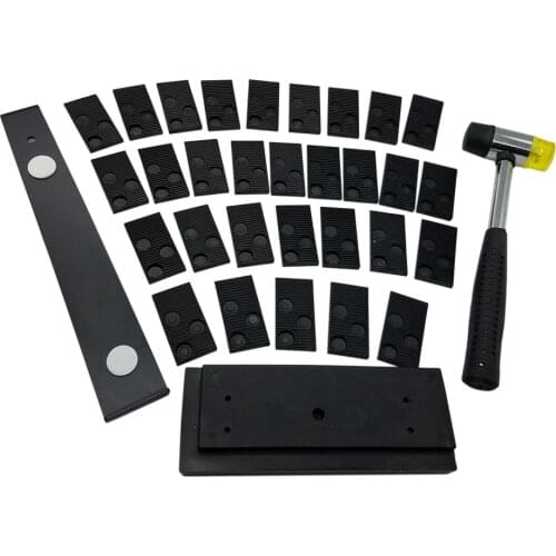 Wood Flooring Installation Kit with Spaces and Pull Bar Rubber Block Double Headed Mallet Hand Tools