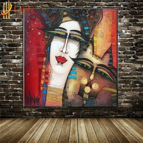 New hot DIY diamond embroidery 5d diamond painting abstract woman, cat, cross stitch,diamond mosaic, crafts, Christmas gifts