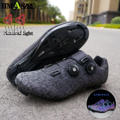 Cycling Shoes Speed Road Sneaker Mens Flat Bicycle Footwear Sport Cleat Mtb Bike Mountain Woman Luminous Winter Spd