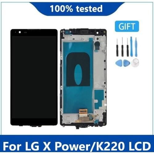 Original For LG X Power K220DS K220 LCD Display with Touch Screen Digitizer Assembly For LG K220 LCD With Frame Repair