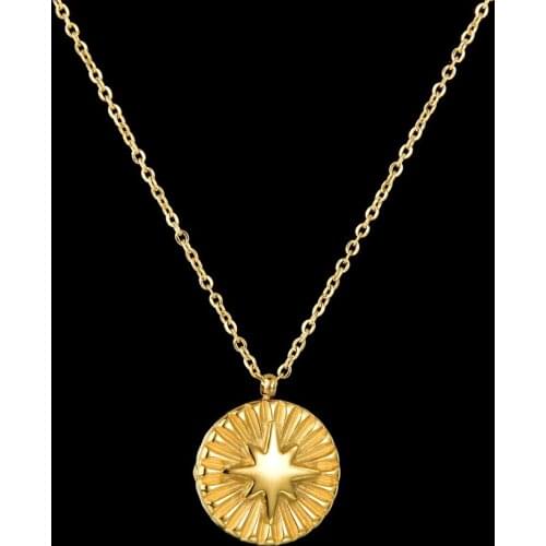 Western European Ancient Marine activities Nautical Spirit Lucky Charm Pendant Necklace Retro Navigation Compass Style Necklaces