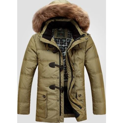 Down Jacket 2016 New Fashion Winter Jacket Men Down Coat Long Thick Warm Outwear Hooded Mens Parka Outerwear Big Size 4XL W145