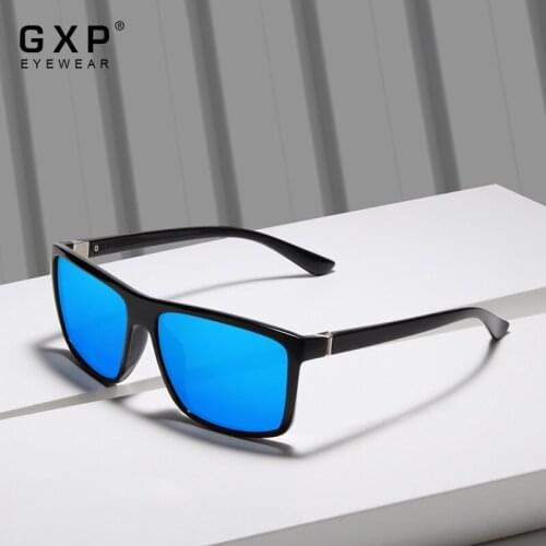 GXP 2021 TR90 100%Polarized Lens UV400 Unisex Sunglasses Mirror Square Goggle Driving Eyewear Men Female Sun Glasses Gafas