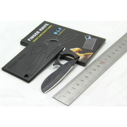 Black color steel finger knife ,Olecranon eagle folding mini knife, outdoor pocket wallet multi knife EDC Functional knife