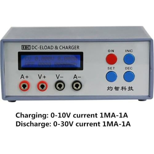 CR Button AAA Battery Capacity Tester Electronic Load Battery Tester 30V 1A 30W EBC-A01 Y