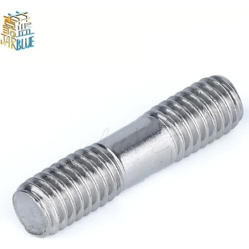 5PCS M16 Stainless Steel Double End Threaded Screw Headless Double Thread Studs Bolt M16*50/55/60/65/70/75/80-200mm