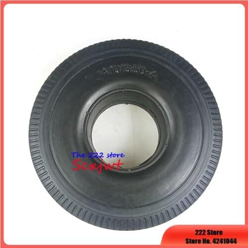 High Performance 4.10/3.50-4 Solid Tyre 410/ 350-4 Electric Scooter Without Inner Tube Wheel Tire