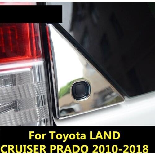 Tailgate Triangular plate Rear Car window Decorative Car door Exterior decoration For Toyota LAND CRUISER PRADO 2010-2018