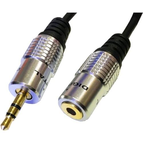 0.3M Premium 3.5mm 1/8 male To female plug extension Audio OFC Cable Ipod Mp3