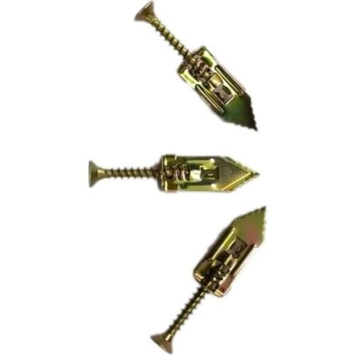 10/20/50pcs Alloy Percussion Type Expansion Screw Set Drywall Anchor Kit Self-drilling Anchor Screw Set Foot