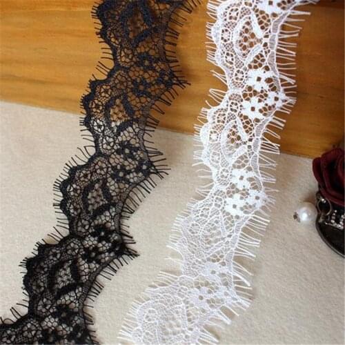 3Meters Factory Direct Sale Hot Sale Lace Eyelash Lace DIY Trim Clothing Accessories 4cm wide LB0068