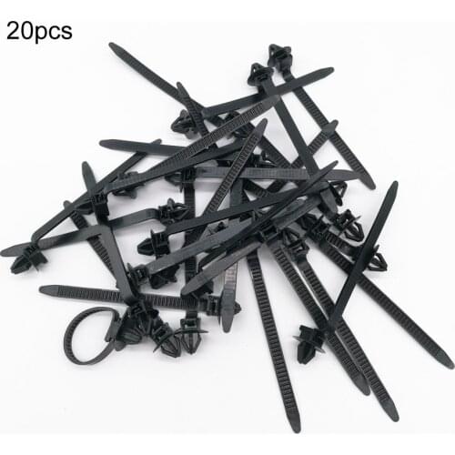 5/10/20pcs Releasable Wire Harness Fastener Reusable Nylon Car Auto Cable Strap Push Mount Wire Tie Retainer Clip