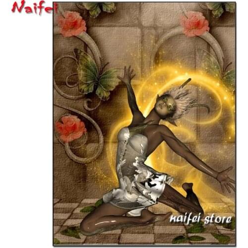 5D DIY Diamond Painting Fantasy World Fairy Wonderful Fairy Pictures Full Square/Round Diamond Embroidery Mosaic Home Decor