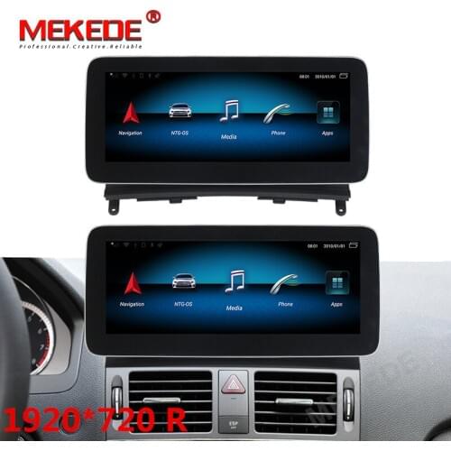 Android 9.0 8 core 4G+64G 4G LTE Car GPS Navigation Multimedia Player for Mercedes Benz C Class W204 2008-2010 BT Touch Screen