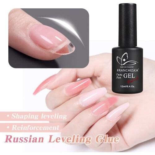 12ml Nail Extension Gel Lengthening Shaping Glue Phototherapy Ice Penetration Nail Polish Glue Nail Art Manicure TSLM1