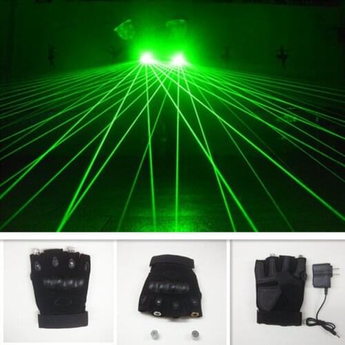 Hot Sale 532nm Green DJ Laser Hand Gloves With 2pcs Lasers For laser Show ,Party,Dance DJ Club,Christmas,Halloween Free Shipping