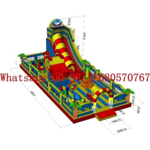 China Guangzhou) Factory direct inflatable slide / castle / trampoline / pool slide YLY-Y052