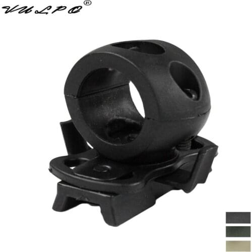 Tactical 20mm Helmet Flashlight Mount Clip Helmet Clamp Adaptor For Fast Helmet Mini Flashlight Mount Holder