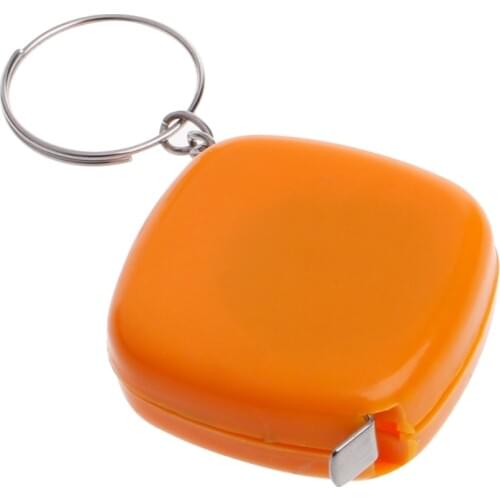 Easy Retractable Ruler Tape Measure Mini Portable Pull Ruler Keychain 1m/3ft