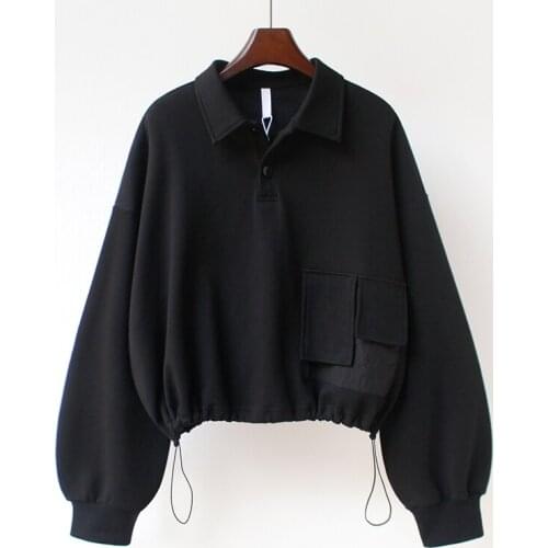 Fashion Womens Crop Top Hoodies Sweatshirts Spring Long Sleeve Short Sportswear 2021 New Female Draw String Pullovers