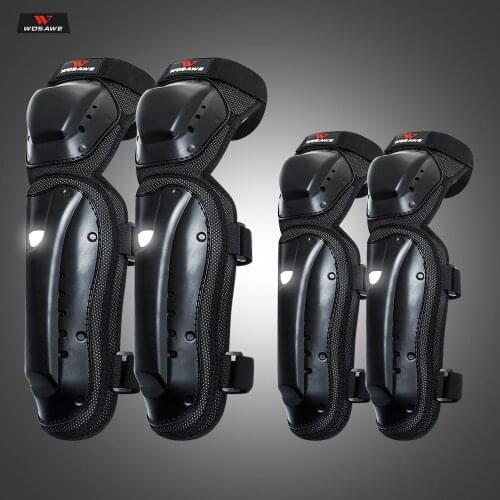 WOSAWE Adult Motorcycle knee pads Moto Motocross Racing Protective Gear Protector Guards With Breathable Hole